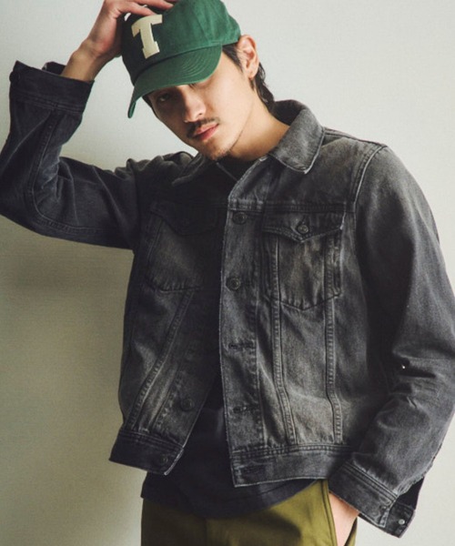 TMT デニムジャケット gジャン 12oz SOFT BLACK DENIM TRUCKER JACKET