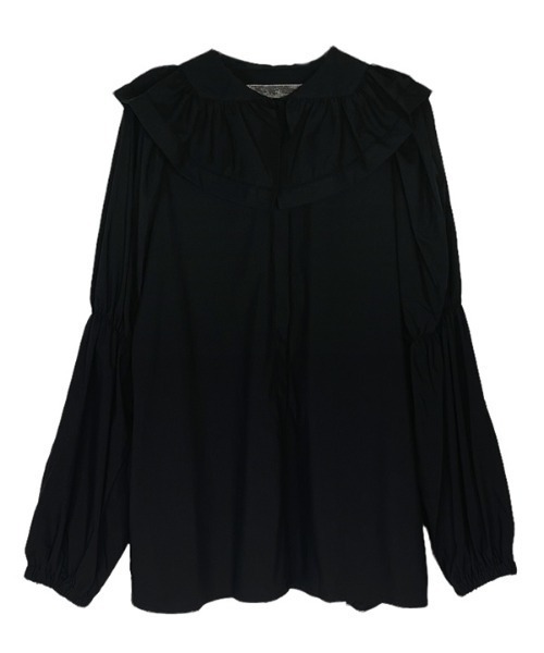 ブラウス シャツ frill round collar blouse レディース