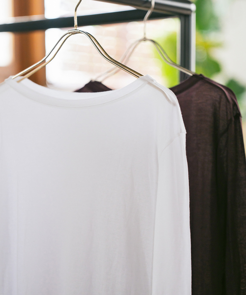Spick＆Span tシャツ 「追加」シアーボートネックプルオーバー