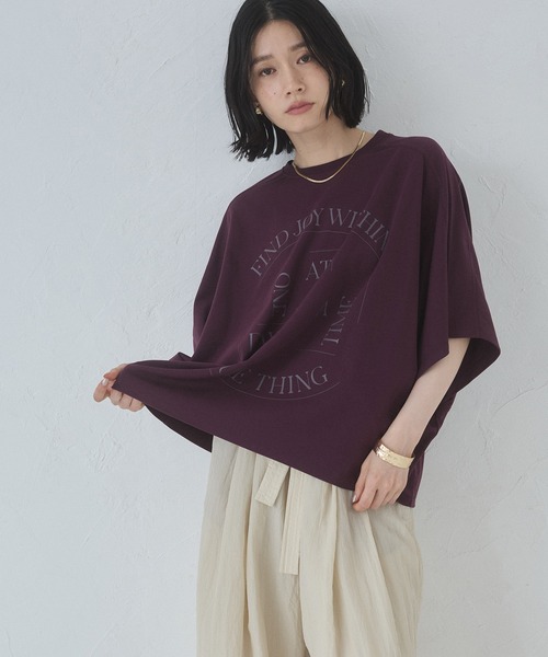 tシャツ ドルマン ロゴTシャツ レディース
