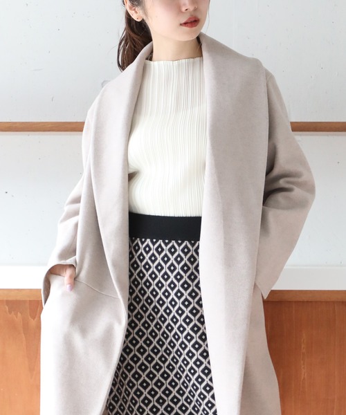 「SETUP7」 「MAISON BREEZE」チェスターコート M ブラック レディース_画像3