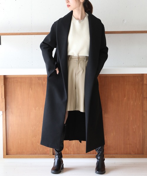 「SETUP7」 「MAISON BREEZE」チェスターコート M ブラック レディース_画像9