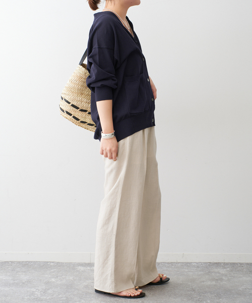 【新品・未使用】Spick&Span ハイブリッドラミー1タックパンツ ハイブリッドラミー1タックパンツ（その他パンツ）｜Spick and