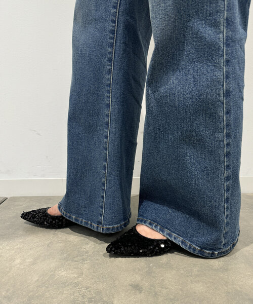 「LOUNGEDRESS」 パンプス 38 ブラック レディース