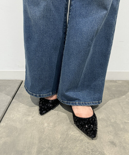 「LOUNGEDRESS」 パンプス 38 ブラック レディース