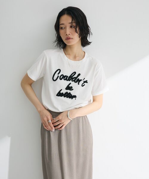 レディーステイシャツ Green Parks（グリーンパークス） tシャツ ・swing by コード刺繍ロゴ
