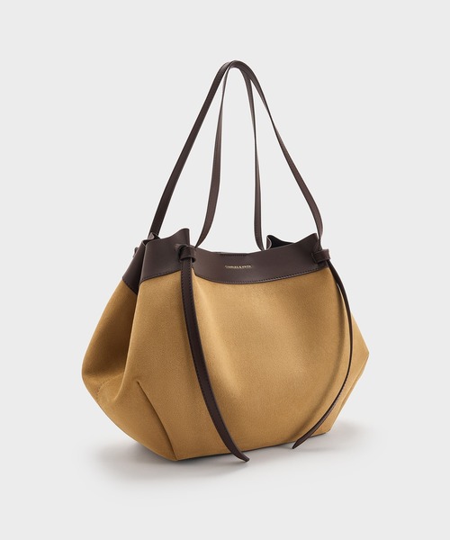 ★CHARLES&KEITH★Calla Tote Bag 通勤通学トートバック /送料込 Calla カルラ トートバッグ - ダークモス | CHARLES & KEITH