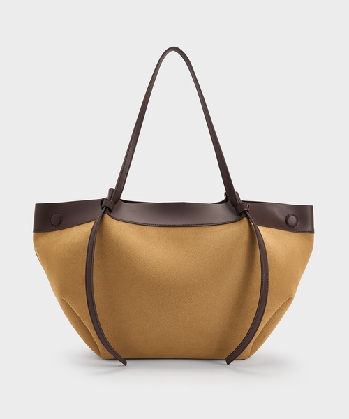 CHARLES ＆ KEITH トートバッグ Calla カルラ ラージスエード