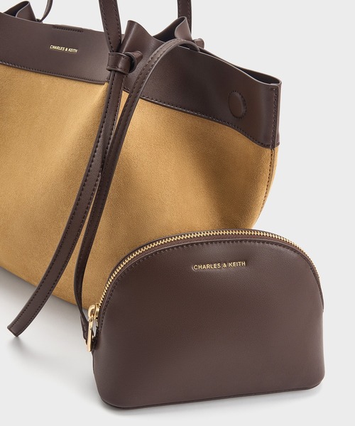 CHARLES ＆ KEITH トートバッグ Calla カルラ ラージスエード