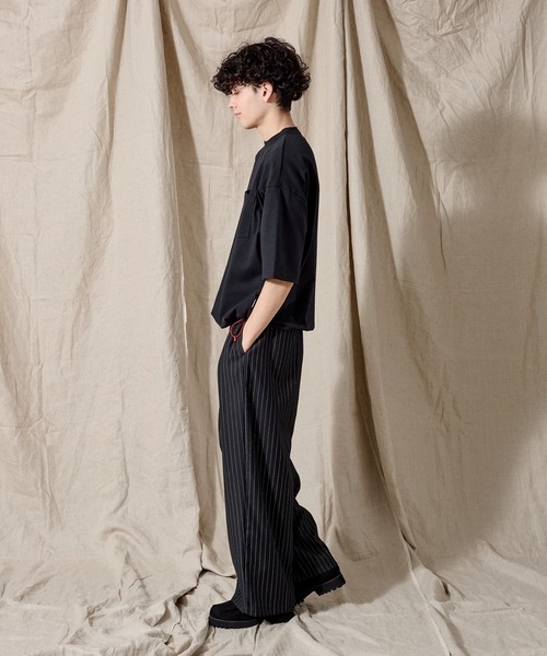 「WETTEMPT」 半袖Tシャツ MEDIUM ネイビー メンズ