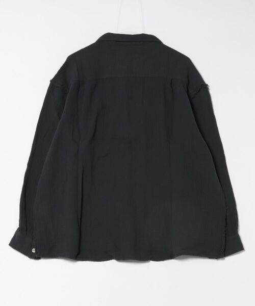 （ARGUE） BLACKリネン長袖シャツ Regular collar L/S shirts – URU TOKYO