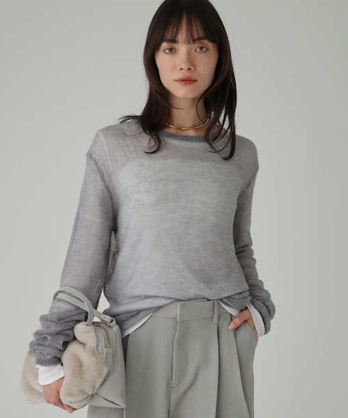 BABYLONE（バビロン） ニット セーター シアークルーネックプル