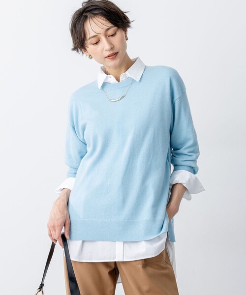 ニット セーター 「見上愛さん着用/Oggi・STORY掲載」ピュアカシミヤ