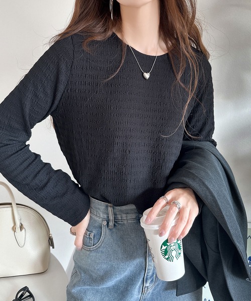 「classicalelf」 長袖カットソー SMALL モカ レディース