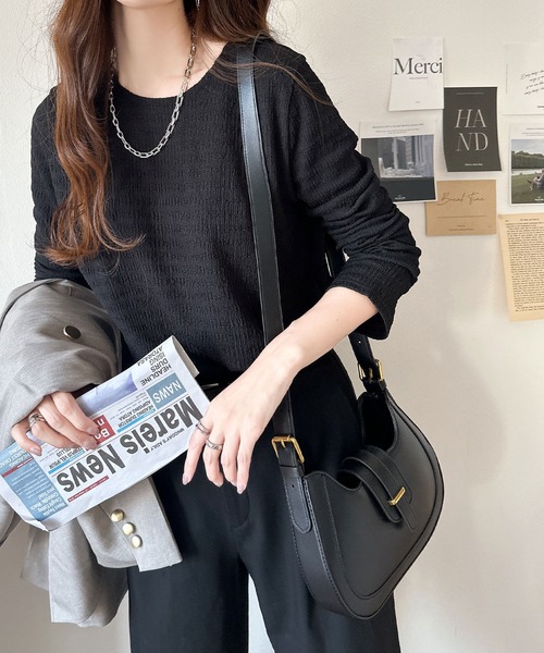 「classicalelf」 長袖カットソー SMALL モカ レディース