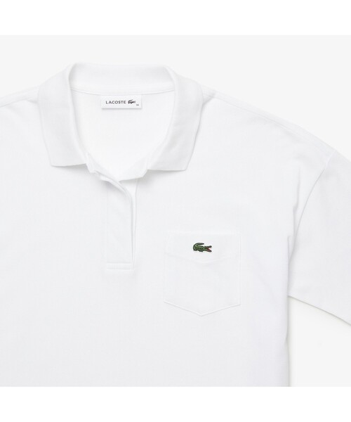 「LACOSTE」 半袖ポロシャツ 36 ネイビー レディース