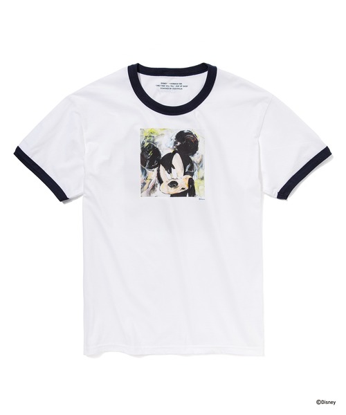 Disney（ディズニー） tシャツ MICKEY MOUSE / RINGER T-SHIRT メンズ 