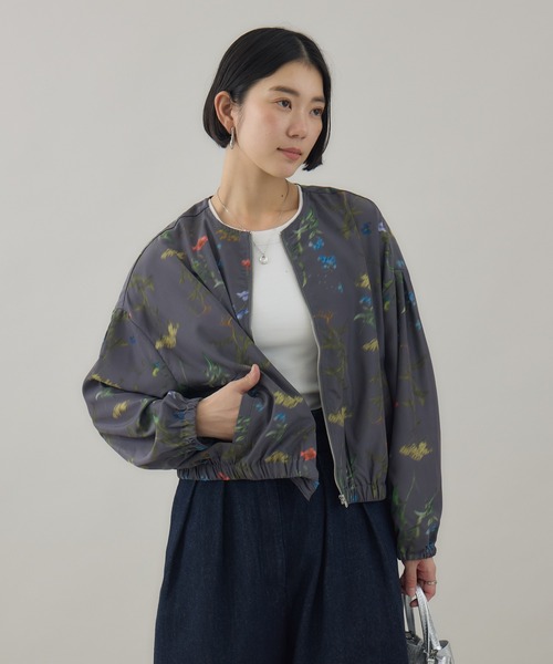 PRIDE フラワープリント ブルゾン　美品 Paradise Picnic（パラダイスピクニック） ブルゾン アウター