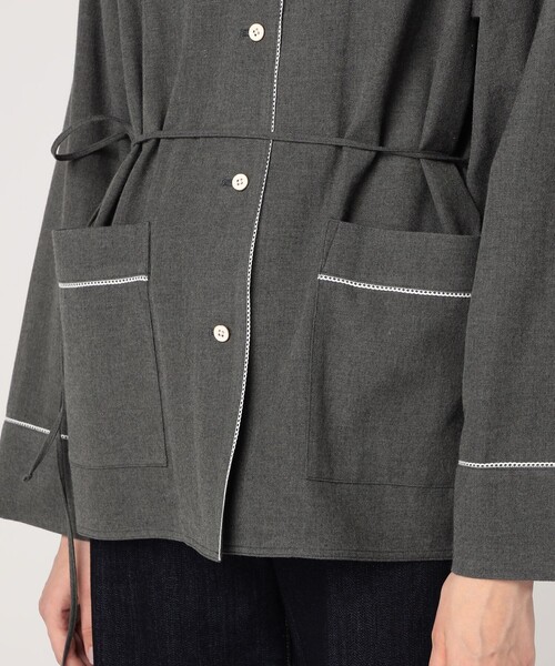 bacca ウールコットンフランネル パジャマシャツ BACCA(バッカ) 25AW ウールコットンフランネル パジャマシャツ