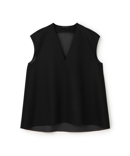 TOMORROWLAND　Vネックトップス TOMORROWLAND Tricot ウールカシミヤ メランジ