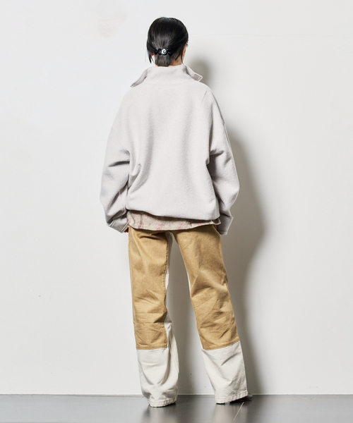 トップス feltedwool halfzip top / CITYSHOP FELTED WOOL HALF ZIP TOP：カットソー（Tシャツ／カットソー