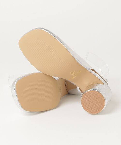 「AIC.」 ヒールサンダル MEDIUM シルバー レディース_画像3