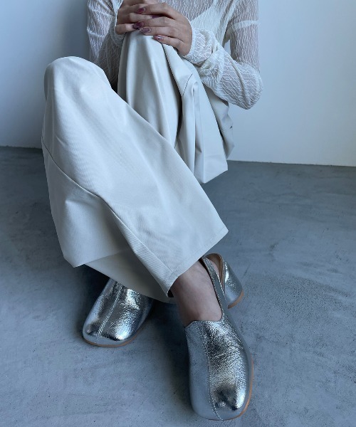 「AIC.」 ヒールサンダル MEDIUM シルバー レディース_画像9