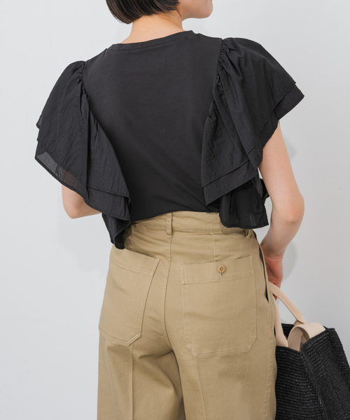 「Spick & Span」 半袖カットソー FREE ブラック レディース_画像7