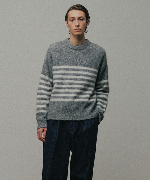 BATONER × ADAM ET ROPÉコットンシルクボーダーニット BATONER × ADAM ET ROPÉコットンシルクボーダーニット ADAM ET ROPE