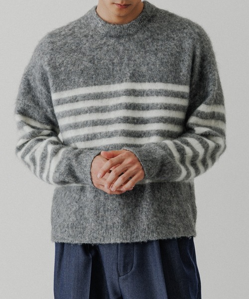 ADAM ET ROPE'（アダムエロペ） セーター ニット バスクボーダーニット