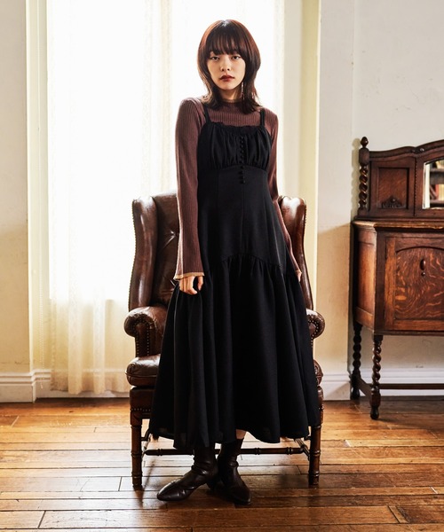 MarbleSUD 白川郷バックシャーリングシャツワンピース MarbleSUD 白川郷バックシャーリングシャツワンピース マーブル