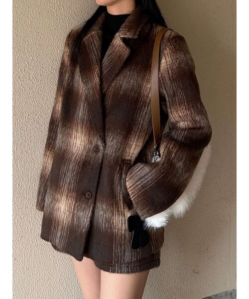 EMODA（エモダ） コート アウター シャギージャケットコート