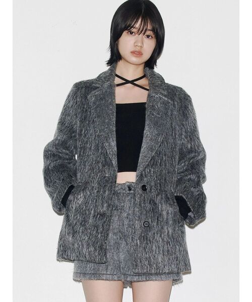 EMODA（エモダ） コート アウター シャギージャケットコート