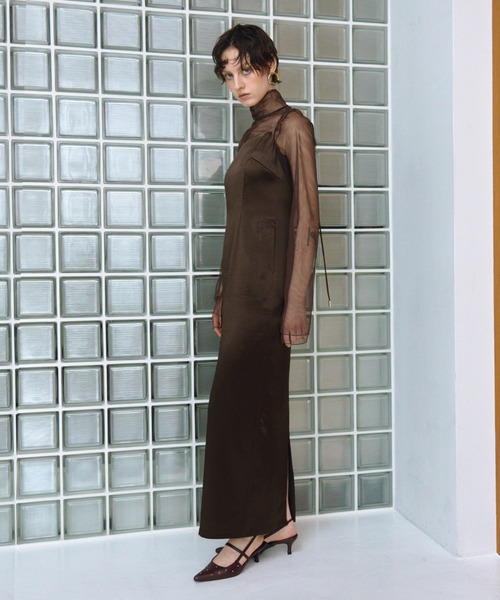 ANDRESD ブラウス シャツ チュールレイヤードトップス / tulle layered