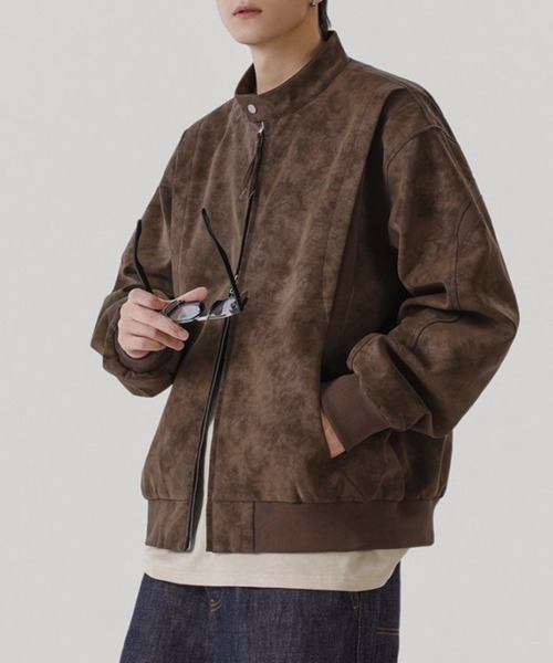 TOBEE ブルゾン アウター 「TOBEE」スエード レザージャケット