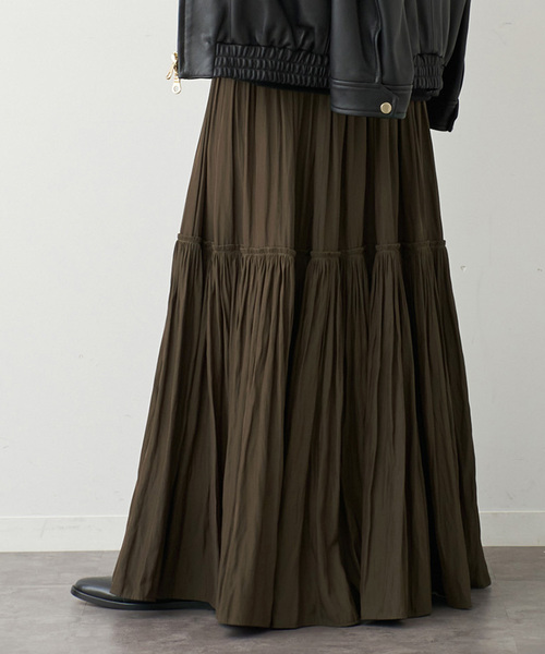 Deuxieme Classe（ドゥーズィエムクラス） スカート *Gather Maxi