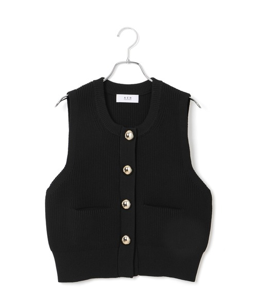 ADAM ET ROPE'（アダムエロペ） ニットベスト FREE レッド レディース