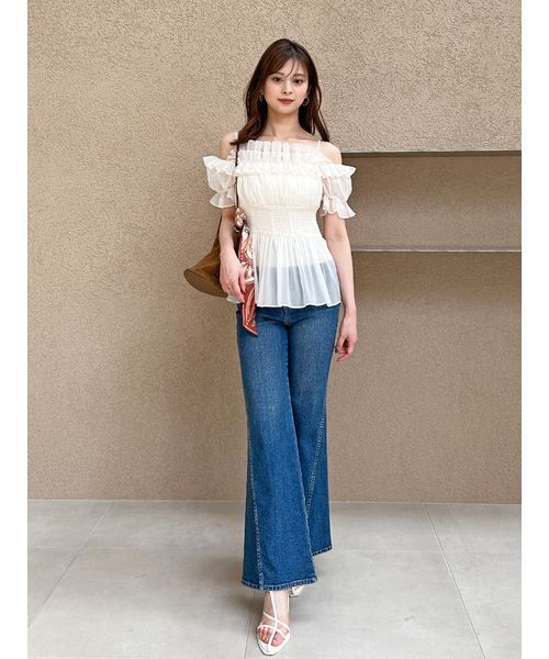 SNIDEL（スナイデル） 半袖ブラウス ONE SIZE パープル レディース 