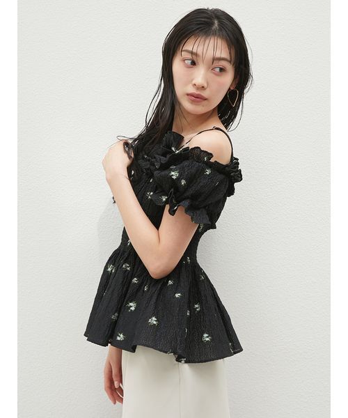 SNIDEL（スナイデル） 半袖ブラウス ONE SIZE パープル レディース 
