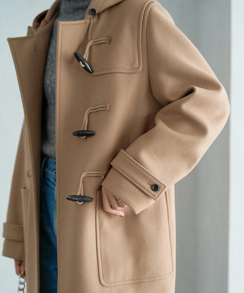 値下　美品　スローブイエナ　ダッフルコート　IENA 36 SLOBE IENA（スローブイエナ） ダッフルコート 36 ベージュ レディース