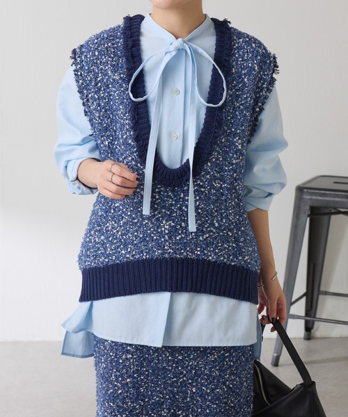 GALLARDAGALANTE　フリンジニットベスト GALLARDAGALANTE フリンジニットベスト