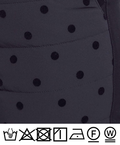 PICCIN PERLA パンツ フロッキードットダウンパンツ レディース