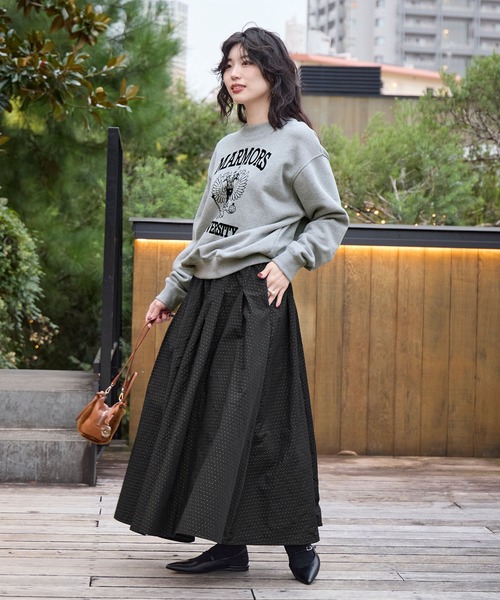 かぐれ（kagure）美品！ドットギャザースカート ブラック ドットギャザースカート（スカート）｜かぐれ（カグレ）のファッション