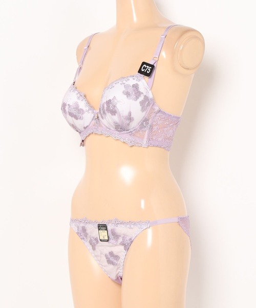 Sanei ブラジャー ショーツセット 「美谷間＆丸胸を叶える！ナチュ盛り