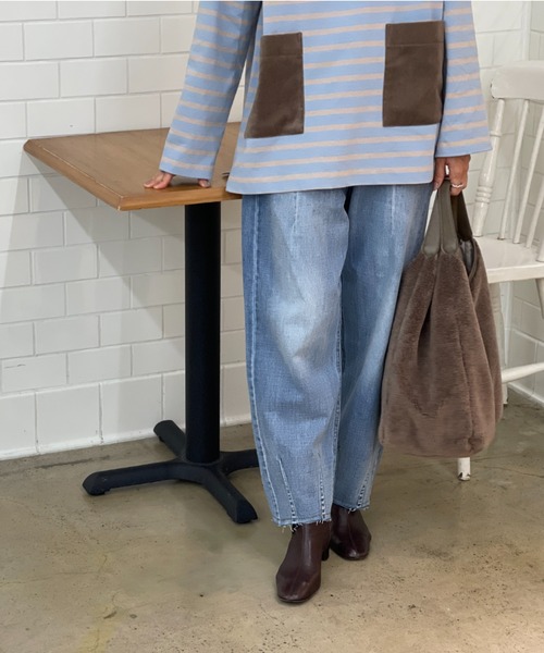 BEARDSLEY（ビアズリー） デニムパンツ 1 ブルー レディース