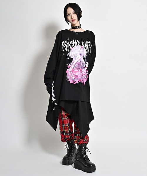 「Revo.」 「PSYCHONATION」長袖カットソー M パープル レディース_画像3