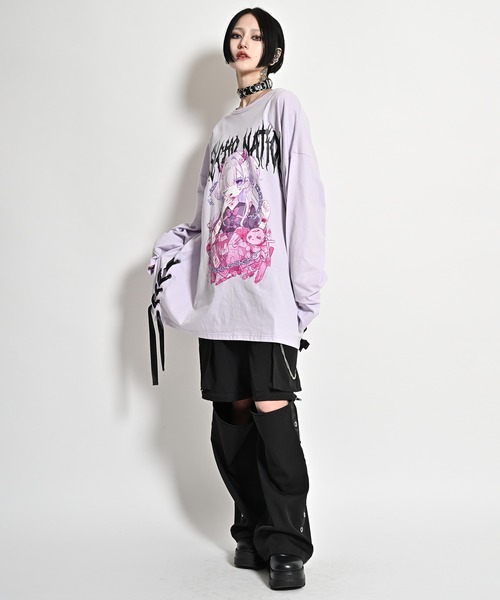 「Revo.」 「PSYCHONATION」長袖カットソー M パープル レディース_画像5