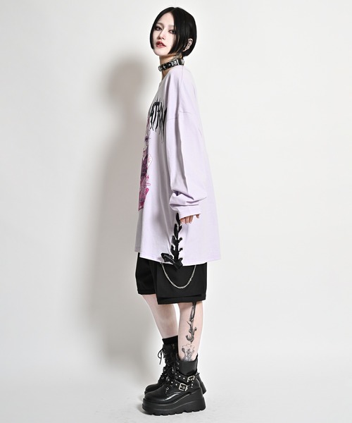 「Revo.」 「PSYCHONATION」長袖カットソー M パープル レディース_画像6