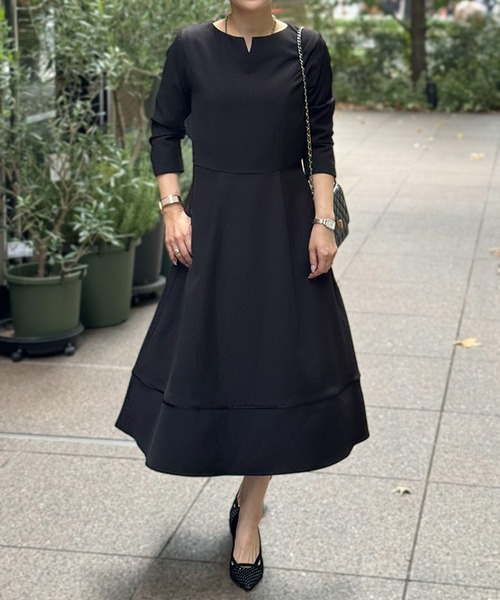 ST.ROONEY（セントルーニー） ワンピース キーネックフレアワンピース