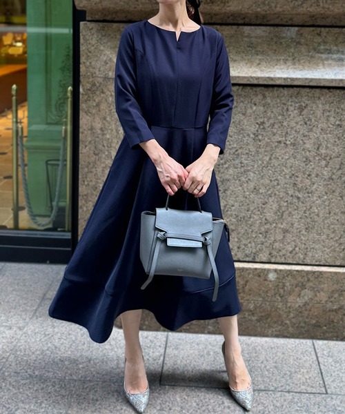 ST.ROONEY（セントルーニー） ワンピース キーネックフレアワンピース